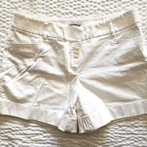 Express Women's White Chino Shorts